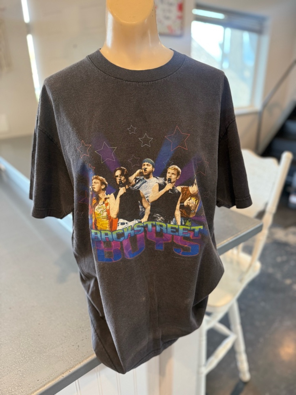 Vintage 2001 Backstreet Boys Black and Blue World Tour Concert Tee